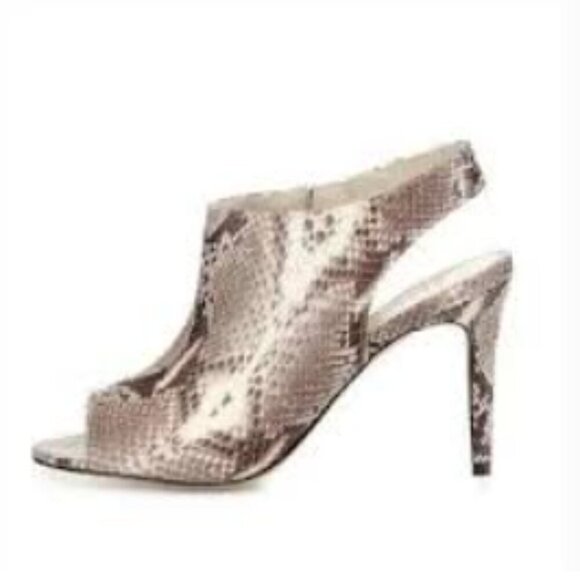 Cole Haan Darcy Open Toe Snake Print Heels Size 8.5 - Picture 2 of 7